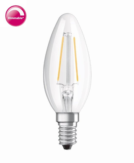 Afbeeldingen van OSRAM F-LED CLB25H DIM 2,8W 827 E14