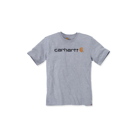 Afbeeldingen van 103361034 CORE LOGO T-SHIRT S/S HEATHER GREY L