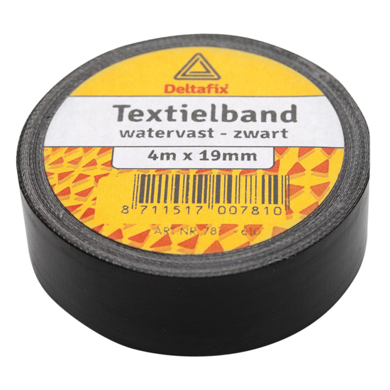 Afbeeldingen van DUCTTAPE ZELFKLEVEND TEXTIELBAND HQ+ WIT 4 M X 19 MM