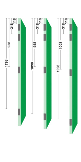 Afbeeldingen van VEILIGHEIDSKOGELSTIFTPAUMELLE/89X175X3/RECHTHOEK/DIN RECHTS/STAAL TOPCOAT/SKG3