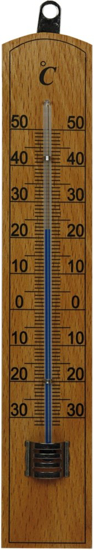 Afbeeldingen van THERMOMETER HOUT 20CM