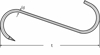 Afbeeldingen van VHK 10045ZL / VLEESHAAK 4.4X100MM VERTIND