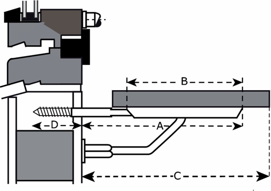 Afbeeldingen van ES 6814B / VENSTERBANKDRAGER 140MM WIT