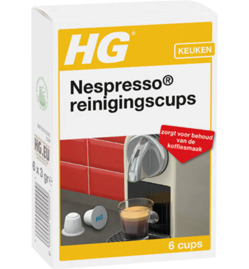 Afbeeldingen van HG REINIGINGSCUPS VOOR NESPRESSO® MACHINES NL CUPS 6