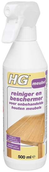 Afbeeldingen van HG MEUBEL REINIGER ONBEHANDELD HOUT 500 ML