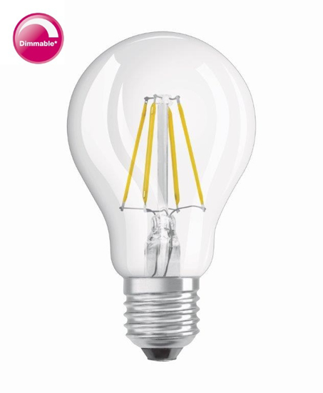 Afbeeldingen van OSRAM F-LED CLA40H DIM 4,8W 827 E27