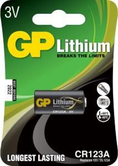 Afbeeldingen van GP PHOTO LITHIUM BATTERIJ CR123A 3V BLISTER(1)