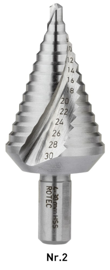 Afbeeldingen van HSS TRAPPENBOOR (2MM) NR.2 / ø4-30