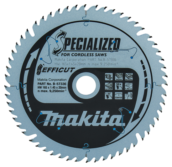 Afbeeldingen van MAKITA CIRKELZAAGBLAD HOUT B-57336