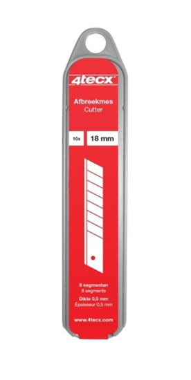 Afbeeldingen van RESERVEMESJES AFBREEKBAAR 18MM SAFETY DISPENSER 10 STUKS