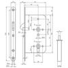 Afbeeldingen van MAUER 3235 PZW 60 MM RVS SCHUIFDEURSLOT