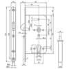 Afbeeldingen van MAUER 3235 PZW 60 MM RVS SCHUIFDEURSLOT