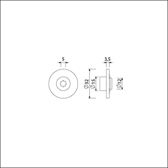 Afbeeldingen van ROOD/WIT PLAATJE 5 MM. STERGAT