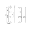 Afbeeldingen van KORTSCHILD WC 180/41 RH 8*63 ZWART 9005 STR