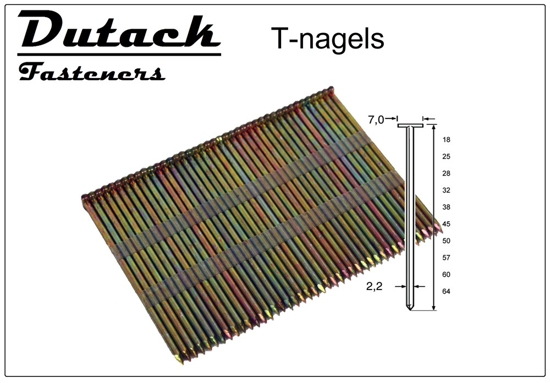 Afbeeldingen van T-NAGEL TN22 STAAL 32MM DS 1MILLE